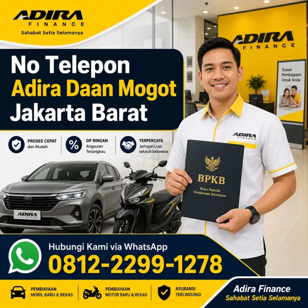No Telp Adira Daan Mogot Jakarta Barat